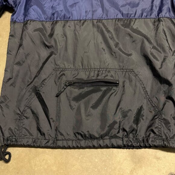 Molokai Surf‎ Co. Mens Navy Black Pullover Hooded Jacket M Packable ventilated - Picture 6 of 10